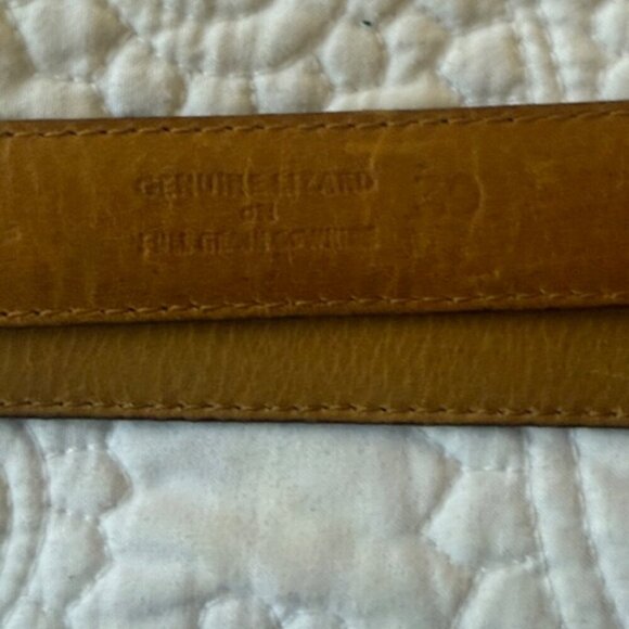 Al Beres USA Wage Sterling Silver Overlay Buckle & Leather Brown Belt - Picture 5 of 6